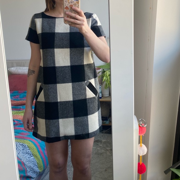 Nokomis Wool Plaid Shift Dress - Picture 12 of 12